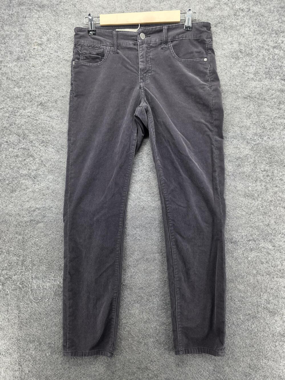 Pilcro And The Letterpress Pants Womens 28 Gray Stet Corduroy Slim Straight